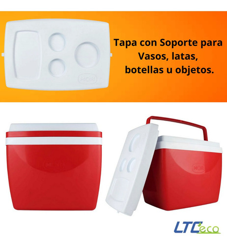 Imagen 3 de 9 de Conservadora 34 Litros Mor Heladera Portatil Camping Cerveza