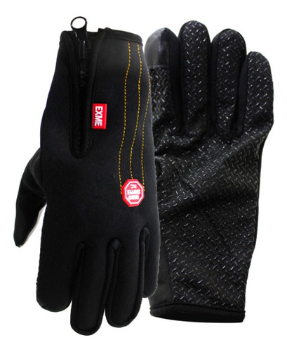 Guantes Softshell Tactil Grip Invierno Moto Guante Frio Talle Xl