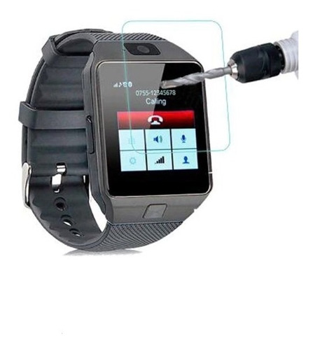 Mica De Vidrio Templado Smart Watch Reloj Dz09 Smartwatch