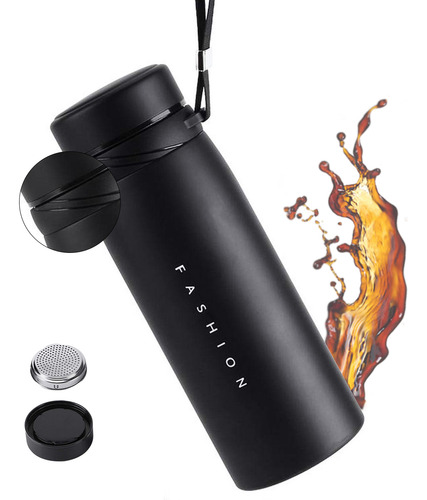 Termo Para Cafe Termo De Acero Inoxidable Aislado Al Vacío Color Negro Automotos Y Tazas