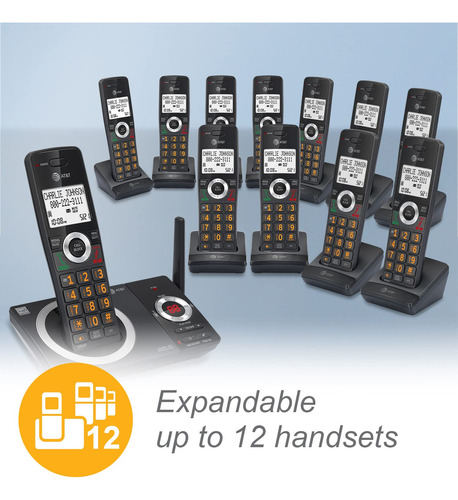 Teléfono Inalámbrico At&t Cl82319 Dect 6.0 3 Auriculares Con