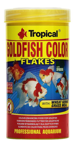 Alimento Peces Hojuelas Tropical Goldfish Color Flakes 250ml