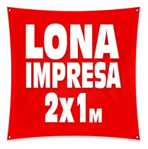 Comprar Lona Impresa 2x1 Personalizada Publicidad Eventos Anuncio