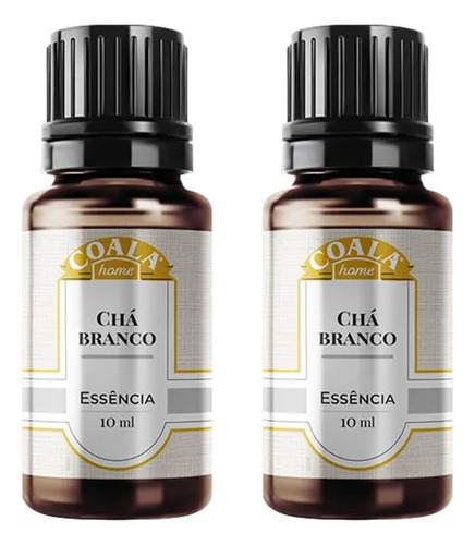 2 Óleo Aromatizador Essência Chá Branco Difusor Coala 10ml