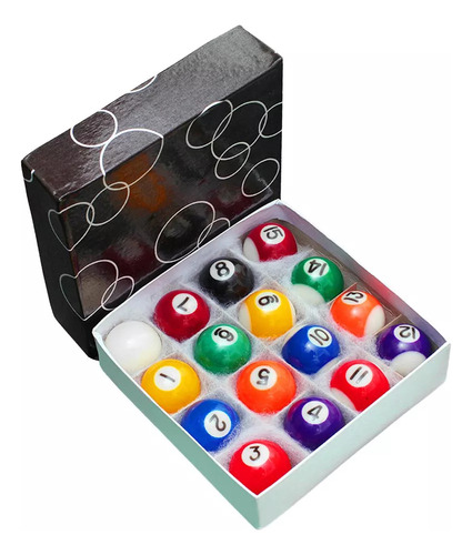 Juego De 16 Bolas De Billar Pequeñas De 38 Mm