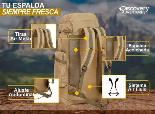 Mochila Mochilero Camping Trekking Senderismo Campamento Monta a