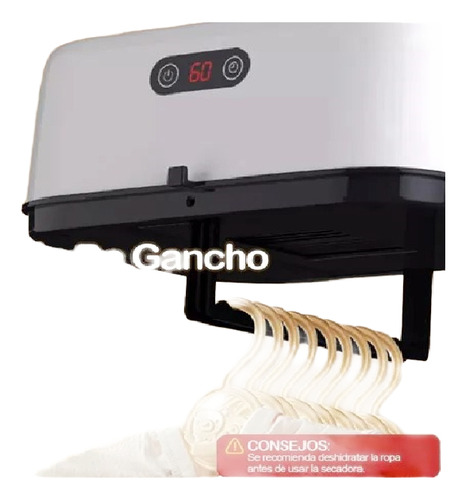Secador De Ropa Colgante Portátil Y Plegable Blanco