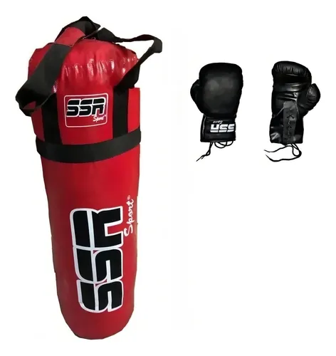 Saco de box mas guantes hotsell