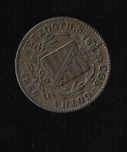 Alemania Saxe Coburg Gotha Pfennig 1856 F Cobre Km #102 Rxc