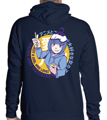 Sudadera 8-14 Años Juvenil Girl Loves Anime And Sketching