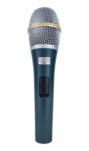 Microfone Kadosh K-98 Dinâmico Hipercardióide Azul/prata
