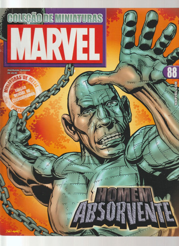 Revista Marvel Col De Miniaturas Vol. 88 Homem Absorvente