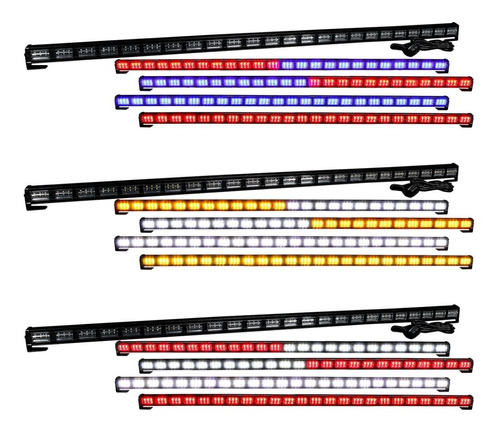 Barra Torreta 216 Led 24 Paneles 45 Pulgadas Codigo Bicolor