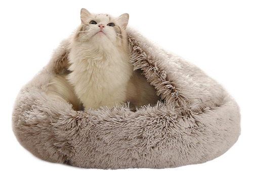 Cama Cozy Gato Perro Peque Cucha Peluda Manta Mullida 50cm