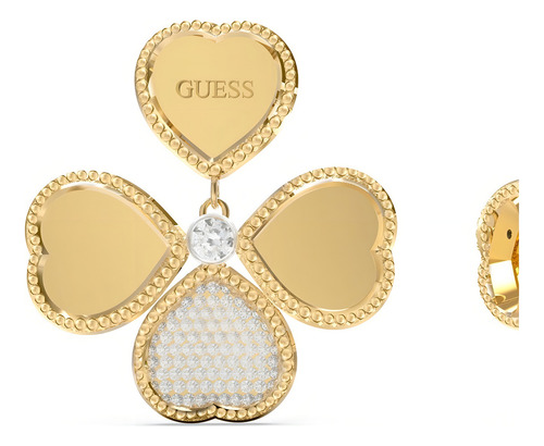 Aretes Para Mujer Guess Fine Heart Dorado Jube01423jwygt/u