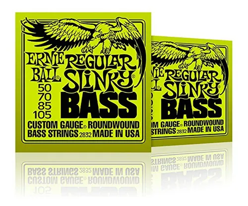 comprar Cuerdas De Bajo Ernie Ball Regular Slinky - Pack De 2