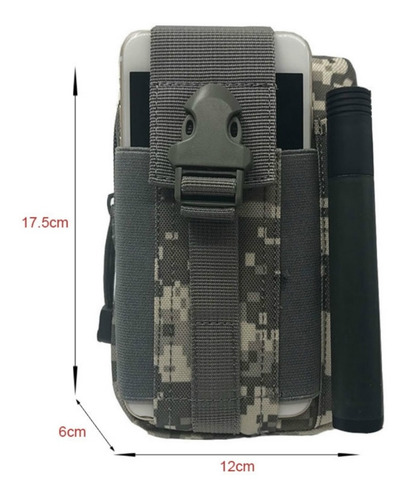 Pouch Táctico Molle Kit Supervivencia 13 En 1 Aire Libre