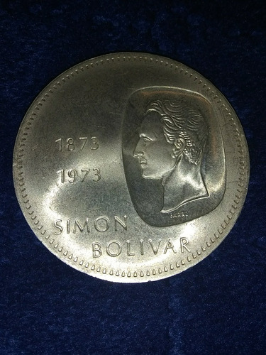 Moneda 10 Bolívares (doblón) 1873-1973 Ley 900
