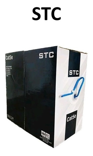 Cable Utp Cat5e 100m Color Azul Stc-cat5e-100b
