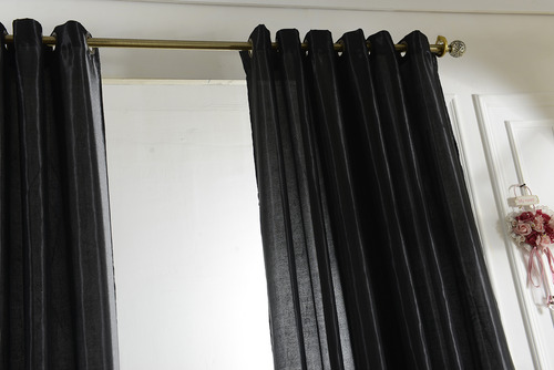 Cortina De Ventana El 100x250cm Negro