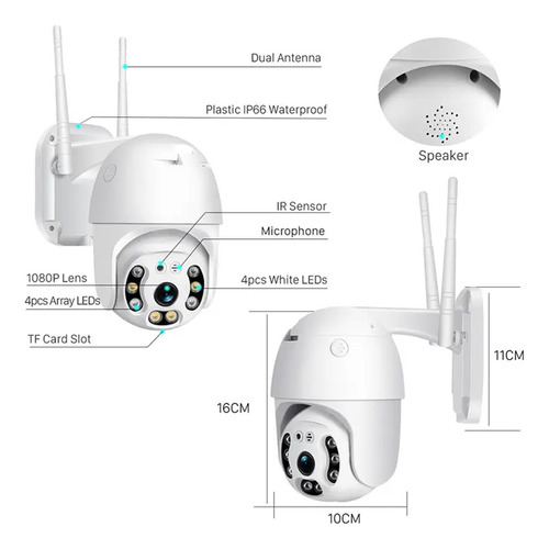 Cámara De Seguridad Wifi Inalambricas Exterio
