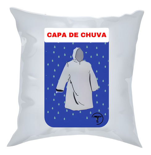 Kit 100 Capas De Chuva Descartáveis Transparente Unisex