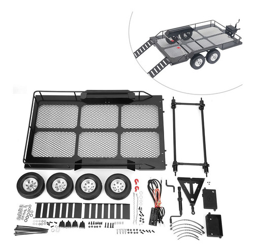 Rc Trailer Car, Metal Rc Trail Car, Rc Crawler Coche Para Ni