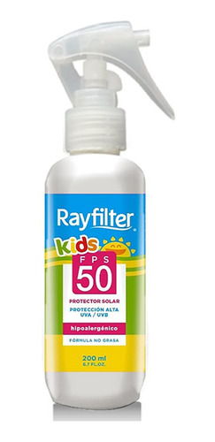 Protector Solar Rayfilter Kids F50 200 Ml En Spray