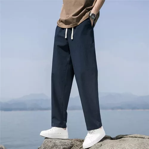 Pantalones casuales de algodón para hombre