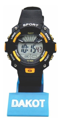 Reloj Digital Deportivo Cronometro Luz Sumergible Dakot 166