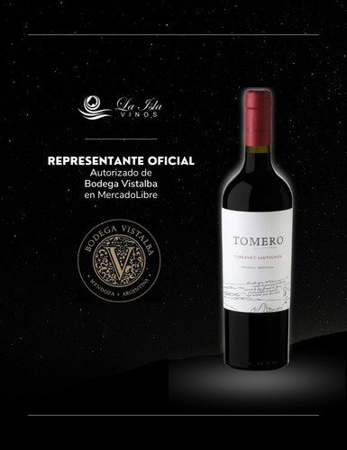 Imagen 2 de 10 de Vino Tomero Cabernet Sauvignon Caja X 6 X 750ml. Vistalba