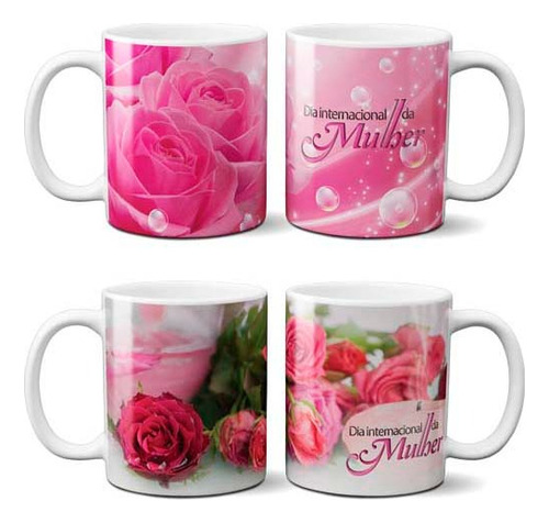 Estampas Sublimação Canecas Dia Internacional Mulher