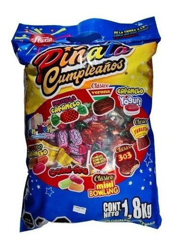 Dulces Surtidos Para Piñata Cumpleaños 1,8kg