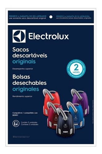 Pack De Bolsas De Aspiradora Electrolux Ber13 - Palermo