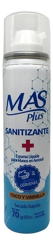 Sanitizante Mas Plus Espuma 70 Gramos Coco Vainilla (6411)