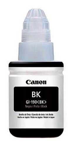 Botella De Tinta Canon Gi190bk G1100 2100 3100