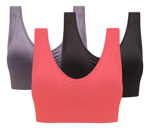 Sujetador Deportivo N Underwear Para Mujer, Paquete De 3 Uni