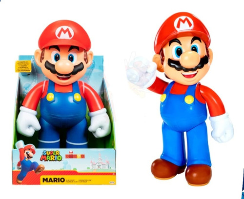 Figura Gigante Súper Mario Muñeco Articulable Mario 51cm