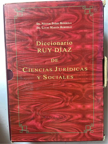 Diccionario Ruy Díaz De Ciencias Jurídicas Y Sociales