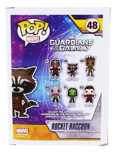 Sdcc 2014 Funko Pop Guardianes De La Galaxia # 48 Rocket Map