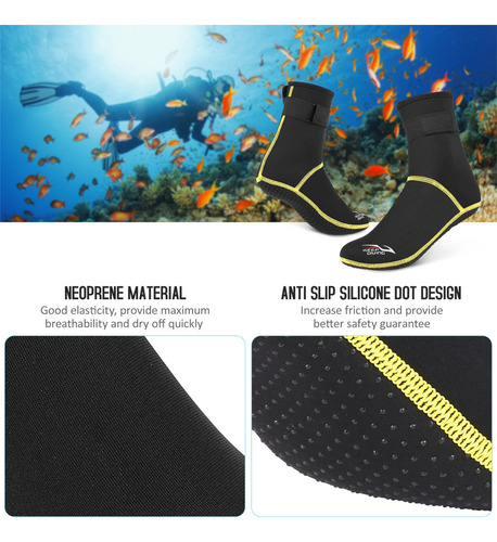 Calcetines De Buceo De Neopreno De 3 Mm, Calcetines De Agua