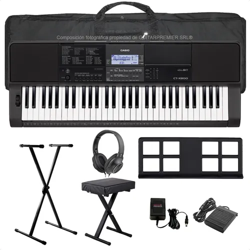 Teclado Casio Organo Ct-x800 Sensitivo + Fuente + Envio - Baires Rocks