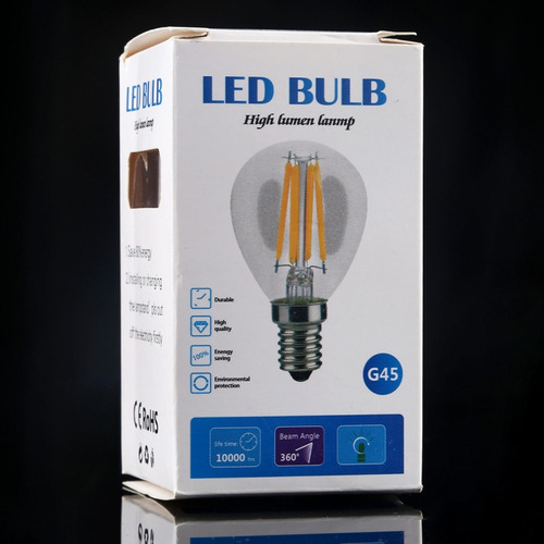 Bombilla Led De Filamento Led G45 E27 De 4 W Con Atenuación
