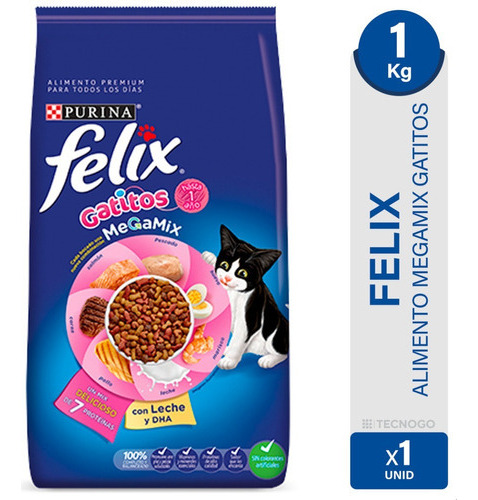 Alimento Gato Felix Gatito Megamix Proteina Purina