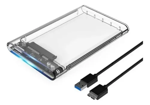 Carry Disk Case Usb 3.0 Sata 2.5 Discos Hdd ssd Transparent