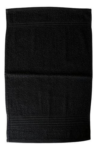 2 Toalla Negra Algodón Estética Spa Barber Gym Pullman 40x60