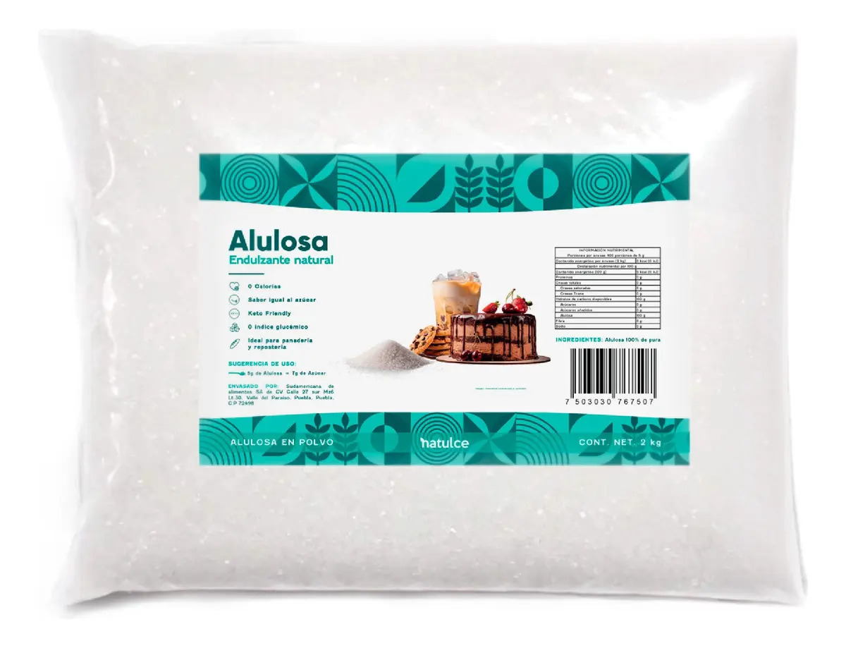 Alulosa Pura 2kg Natulce | Sustituto De Azúcar | Endulzante Natural Keto