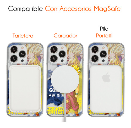 Funda Para iPhone Magsafe Dbz Gohan Super Saiyajin 2 Case