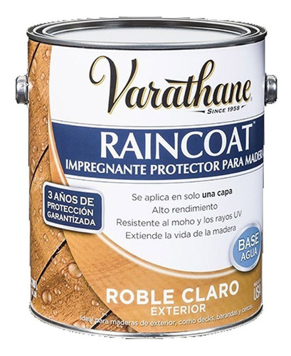 Pintura Impregnante Va Raincoat Roble Claro 3,78l Rust Oleum