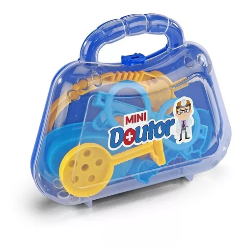 Brinquedo Kit Dentista Infantil Médico Doutor Didático - Azul